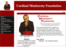 Tablet Screenshot of mindszenty.org